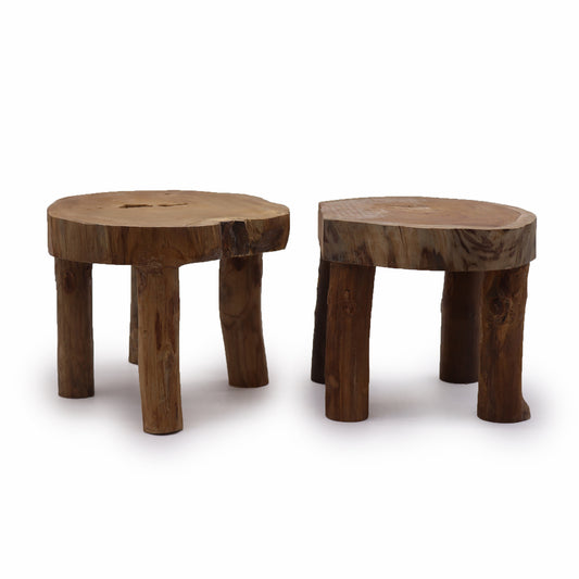 High Teak Pad Display - Set of 2