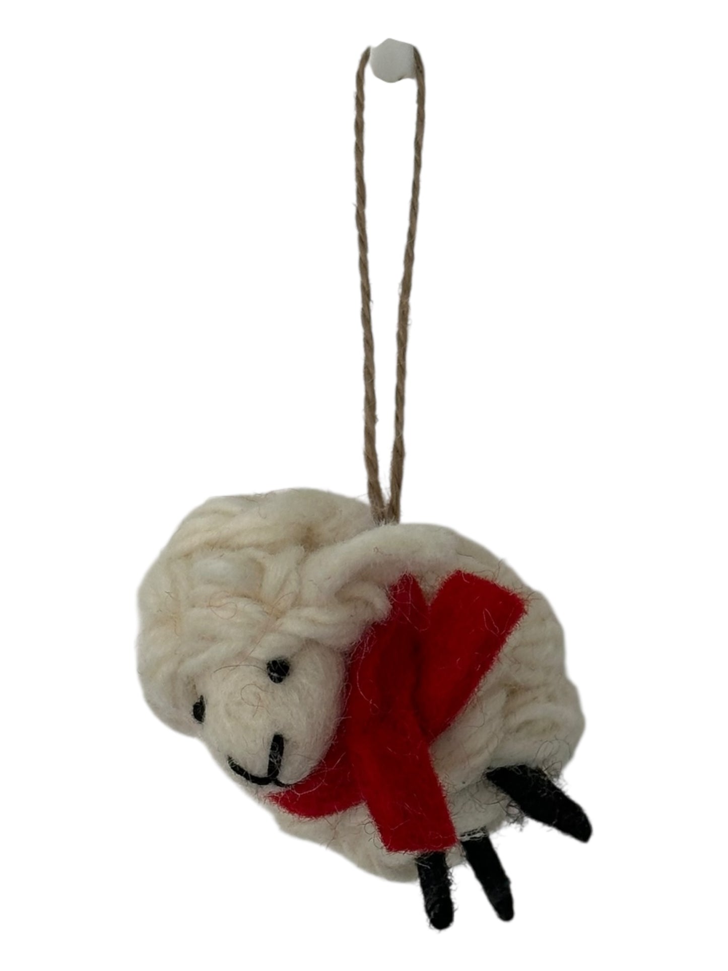 Snowdrop the Sleeping Sheep – Felt Decoration