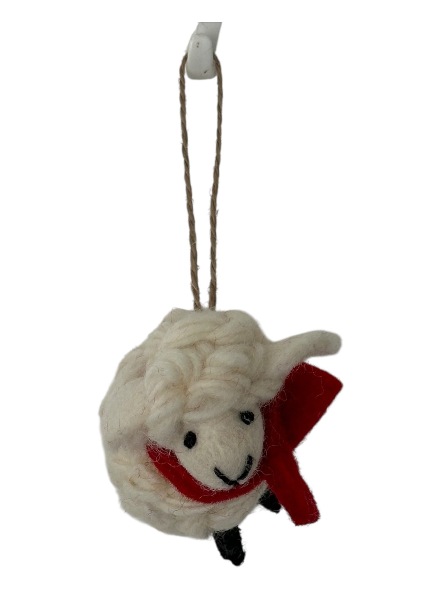 Snowdrop the Sleeping Sheep – Felt Decoration