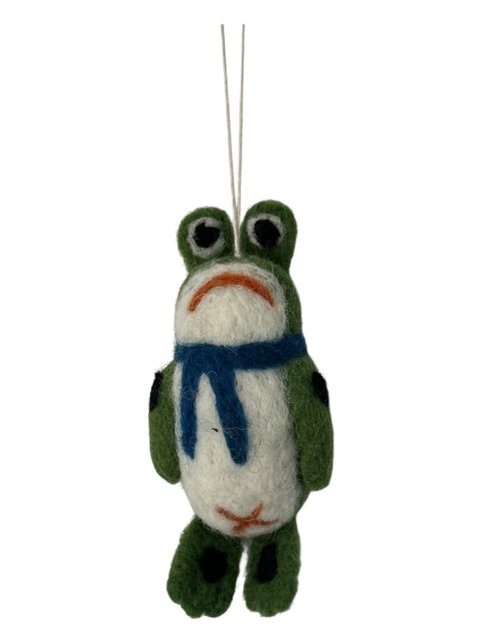 Freddy the Frog – Felt Ornament