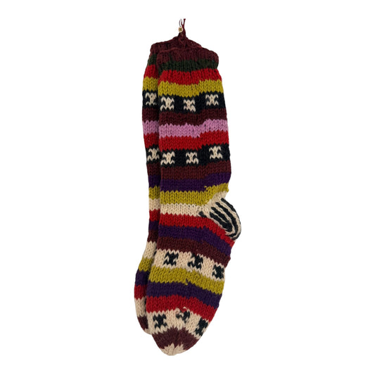 Handmade Organic Wool Socks - Unisex Fleece-Lined