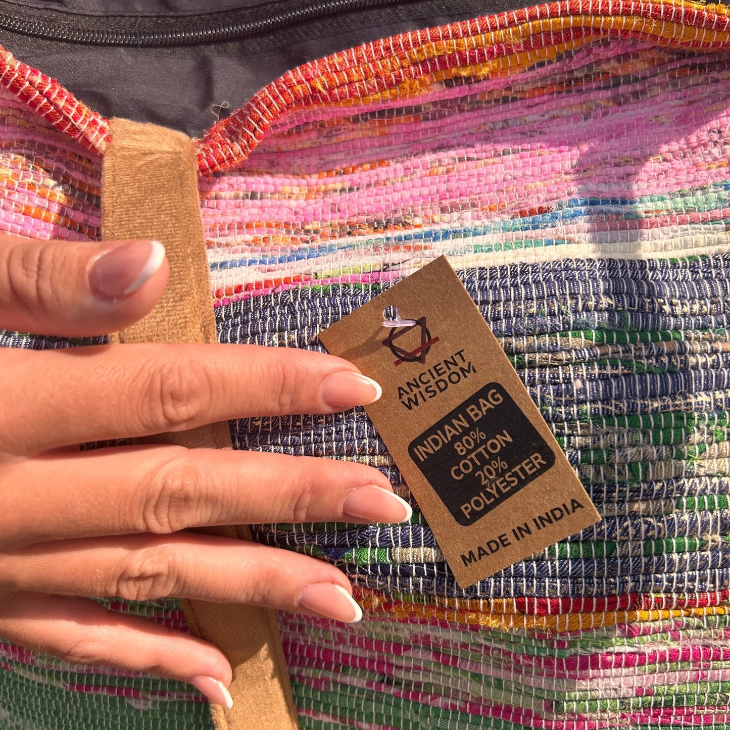 Recycled Big Rug Shoulder Bag - Shades of Dusk