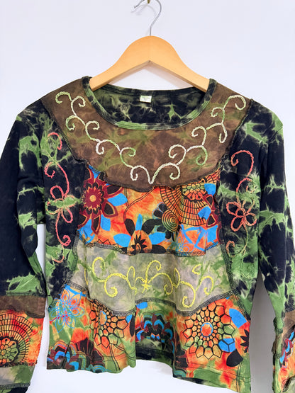 Handmade Organic Cotton Boho Crop Top