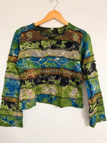 Handmade Organic Cotton Boho Crop Top