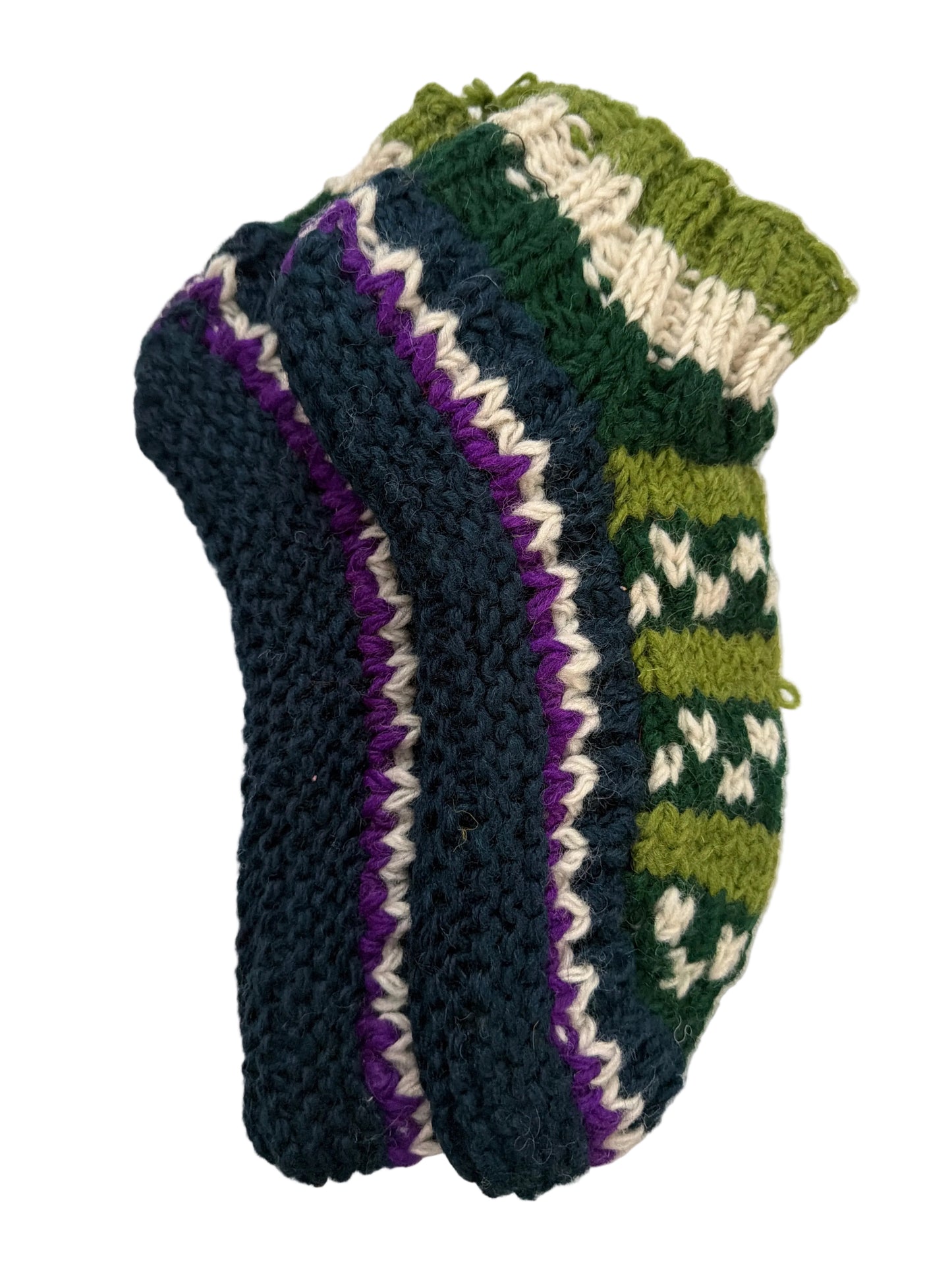 Unisex Fleeced Hand Knitted Ankle Socks Fits Up Yo UK Size 7