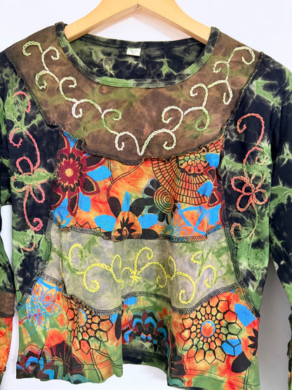 Handmade Organic Cotton Boho Crop Top