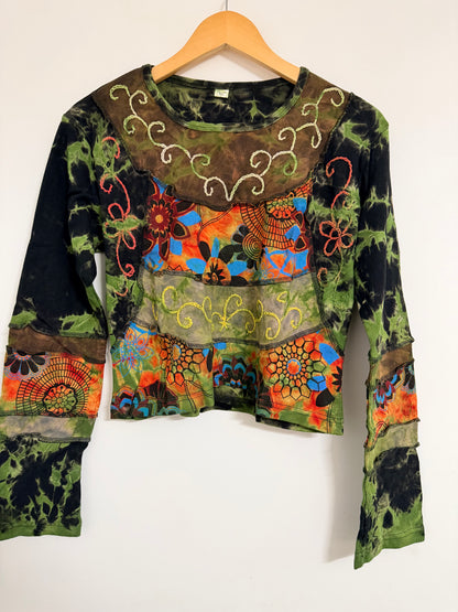 Handmade Organic Cotton Boho Crop Top