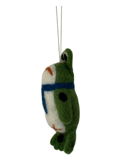 Freddy the Frog – Felt Ornament