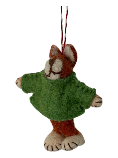 Toby the Teddy – Felt Ornament