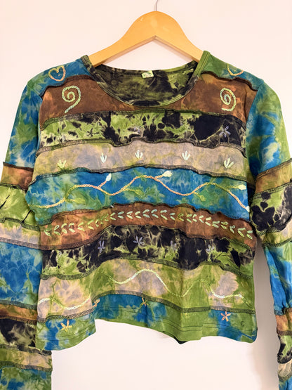 Handmade Organic Cotton Boho Crop Top