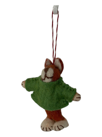 Toby the Teddy – Felt Ornament