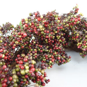Artificial Hanging Black Berry Wreath (55cm)