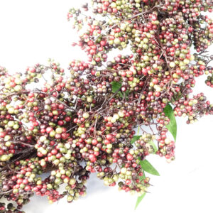 Artificial Hanging Black Berry Wreath (55cm)