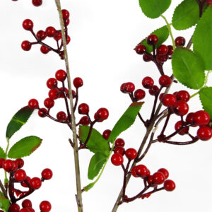 80cm Artificial Red Christmas Berry Spray (6 pieces)