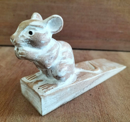 Hand Carved Doorstop