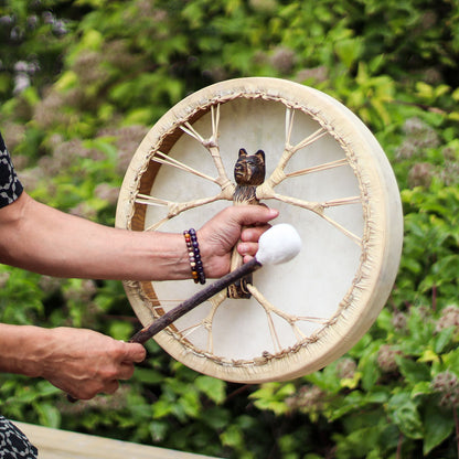 Spirit of the Bear - Shaman Drum & Stick- Tunable - 40cm
