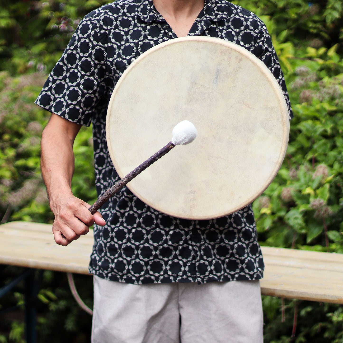 Spirit of the Bear - Shaman Drum & Stick- Tunable - 40cm