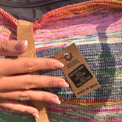 Recycled Big Rug Shoulder Bag - Shades of Dusk