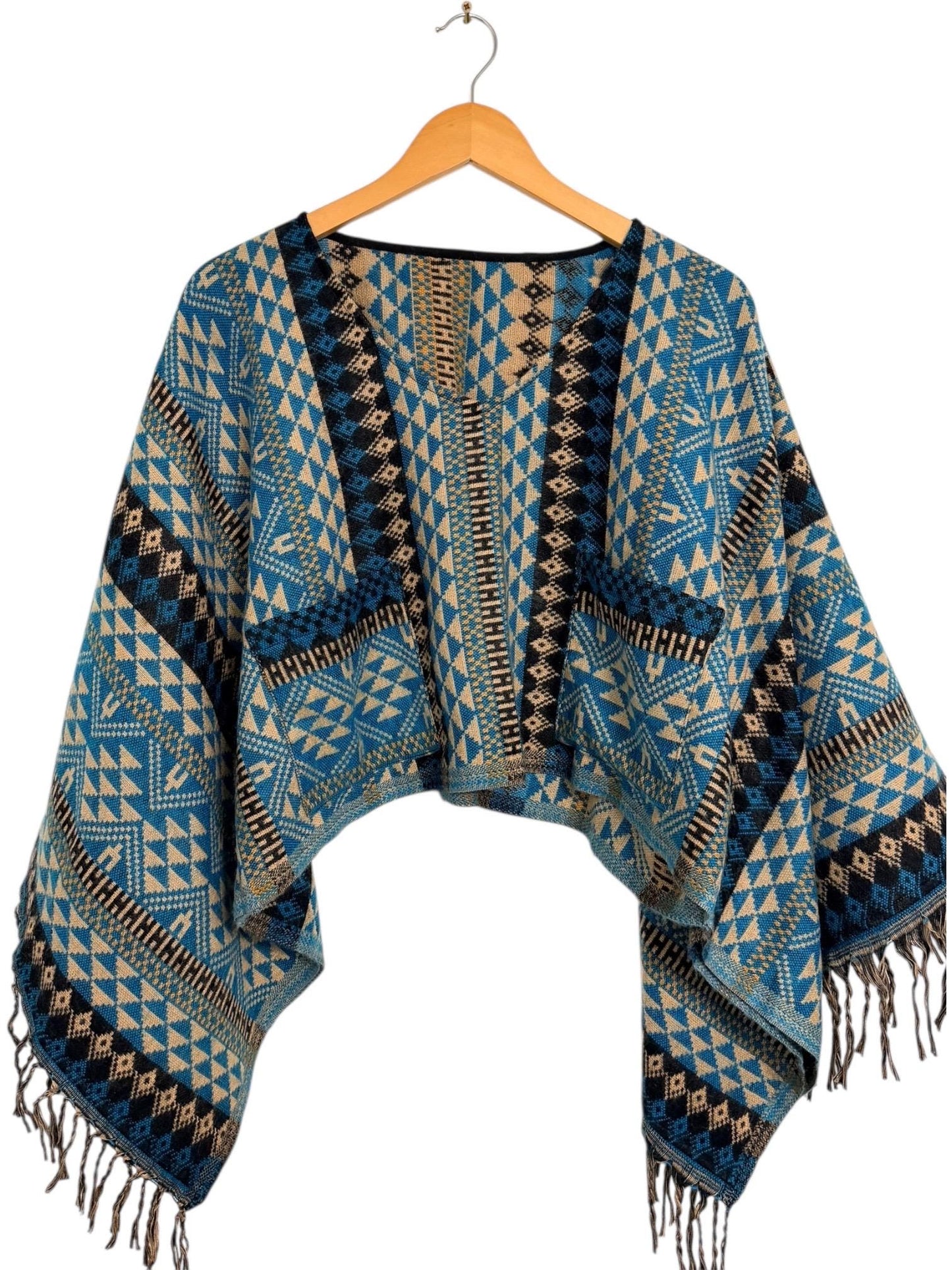 Boho Geometric Blouse | Vegan Cashmilon | Relaxed Fit | Long Sleeve Women Blouse | Hippie Style Top