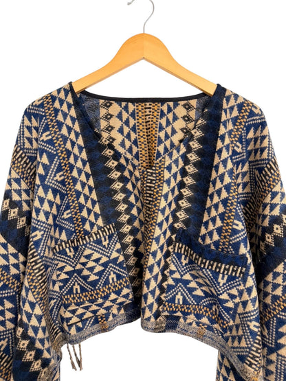 Boho Geometric Blouse | Vegan Cashmilon | Relaxed Fit | Long Sleeve Women Blouse | Hippie Style Top