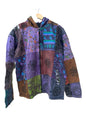 Patchwork Boho Zip Hoodie | Handmade Nepal Cotton Jacket | Unisex Hippie Hoodie | Festival Jacket | Bohemian Clothing