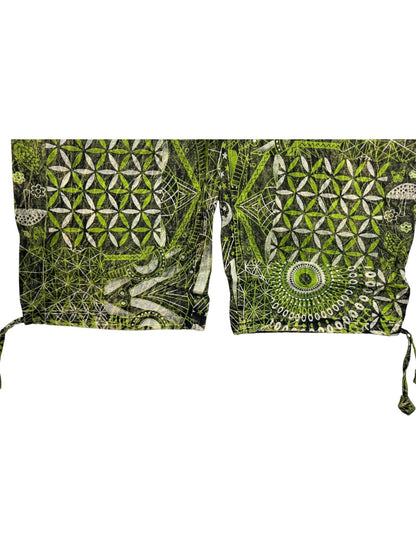 Geometric Cotton Harem Pants | Handmade Nepal Boho Trousers