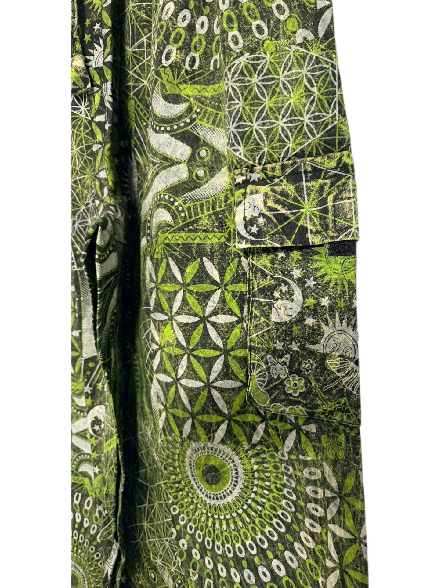 Geometric Cotton Harem Pants | Handmade Nepal Boho Trousers