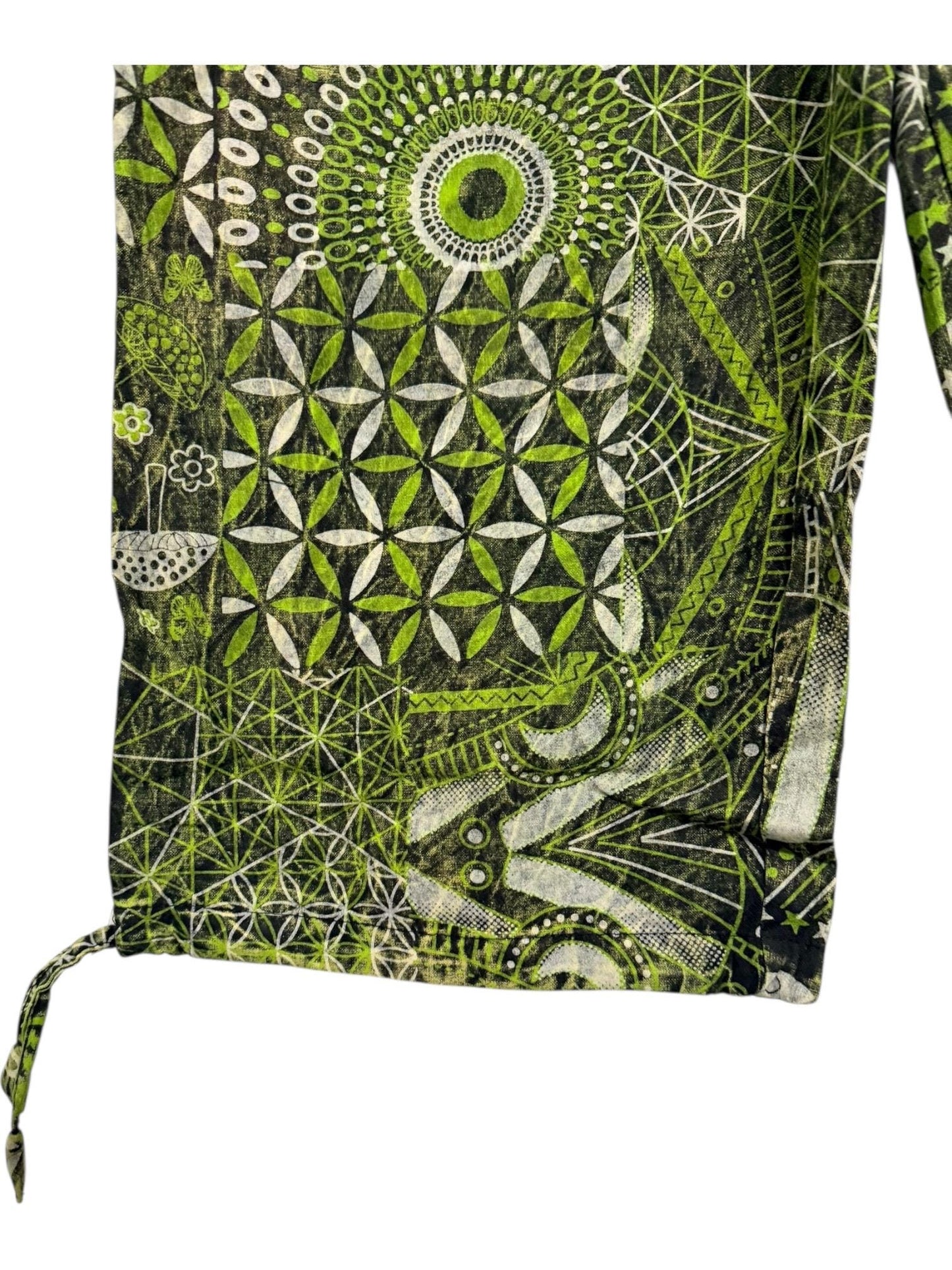 Geometric Cotton Harem Pants | Handmade Nepal Boho Trousers