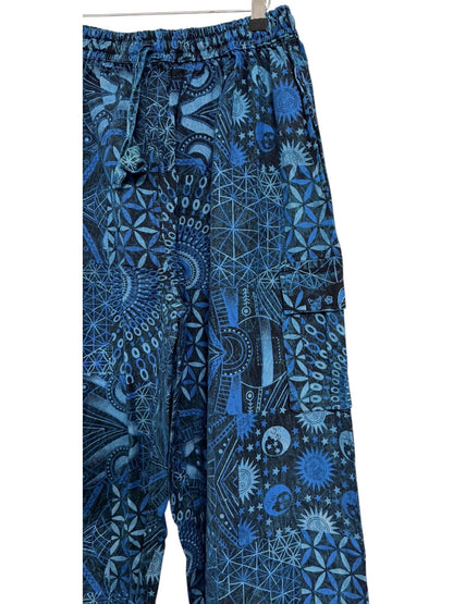 Geometric Cotton Harem Pants | Handmade Nepal Boho Trousers