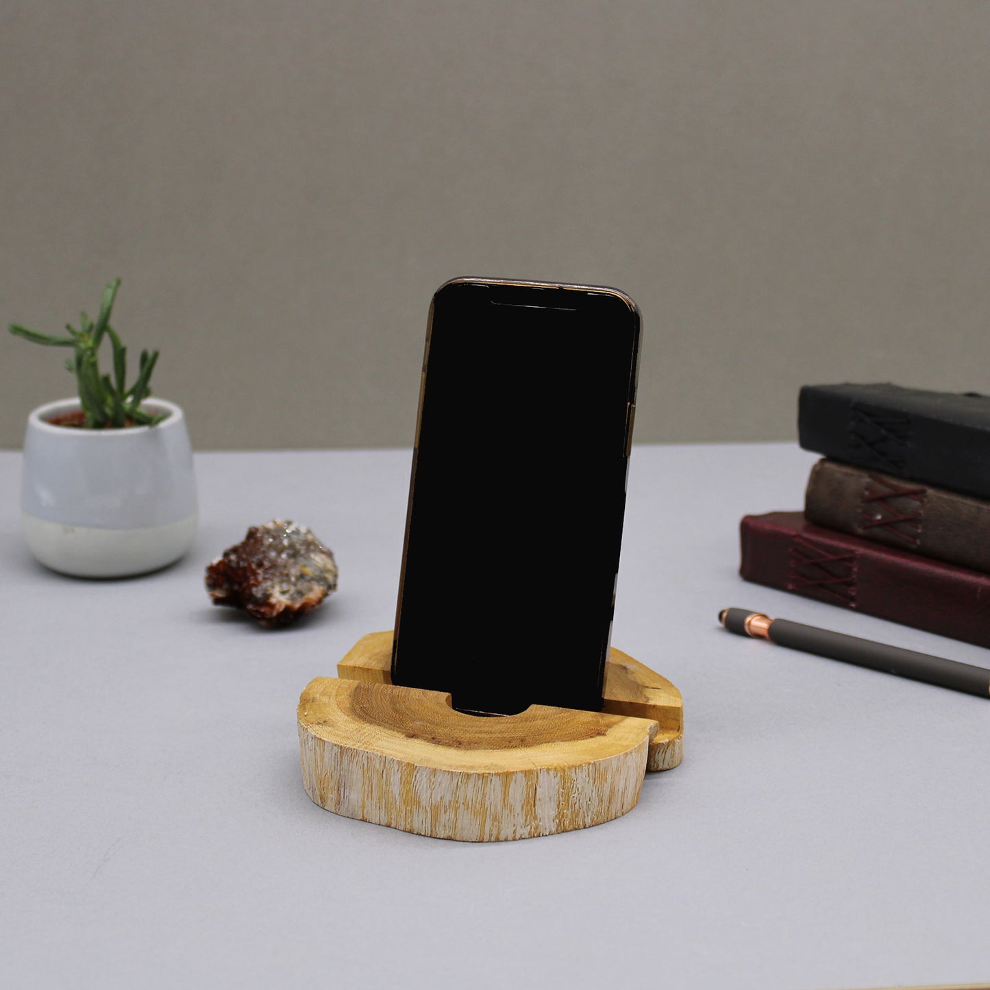 Gamal Wooden Phone Holder