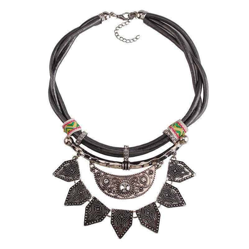 Trendy Tribal Statement Necklace