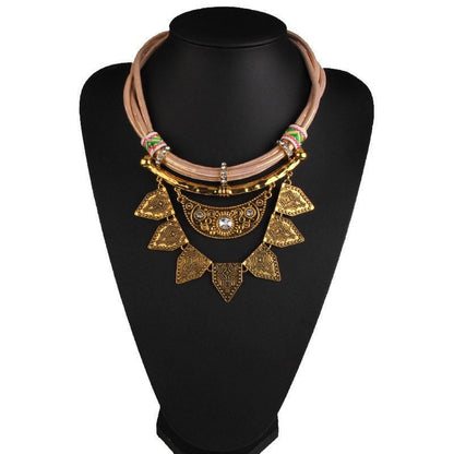 Trendy Tribal Statement Necklace