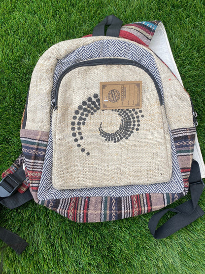 Handmade & Pure Small Hemp Backpack