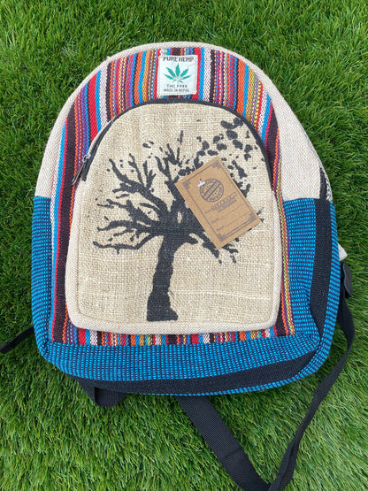 Handmade & Pure Small Hemp Backpack