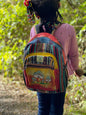 Himalayan Hemp Backpack Mushroom Design (Medium Size)